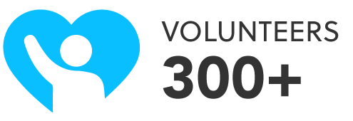 300+ Volunteers